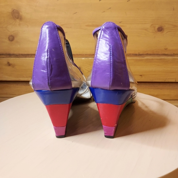 STUART WEITZMAN Clear Wedge Shoes - Picture 2 of 12